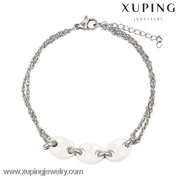 74418-xuping vietnam modeschmuck silberfarben keramik charms für charme armbänder